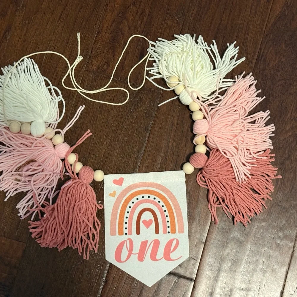 Girl First Birthday Rainbow Decoration 18 pc Set